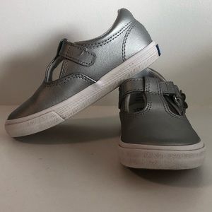 Toddler Keds Daphne Silver Mary Jane Shoes